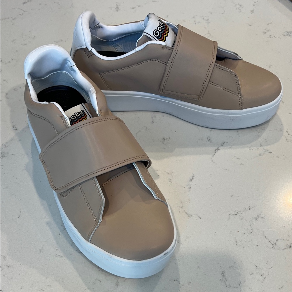 Beige Velcro women's  Sneakers